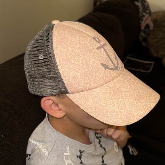 O'neill Hat Anchor Snapback Hat Pink Hat Adjustable Pink Adult Size Hat - Picture 2 of 7